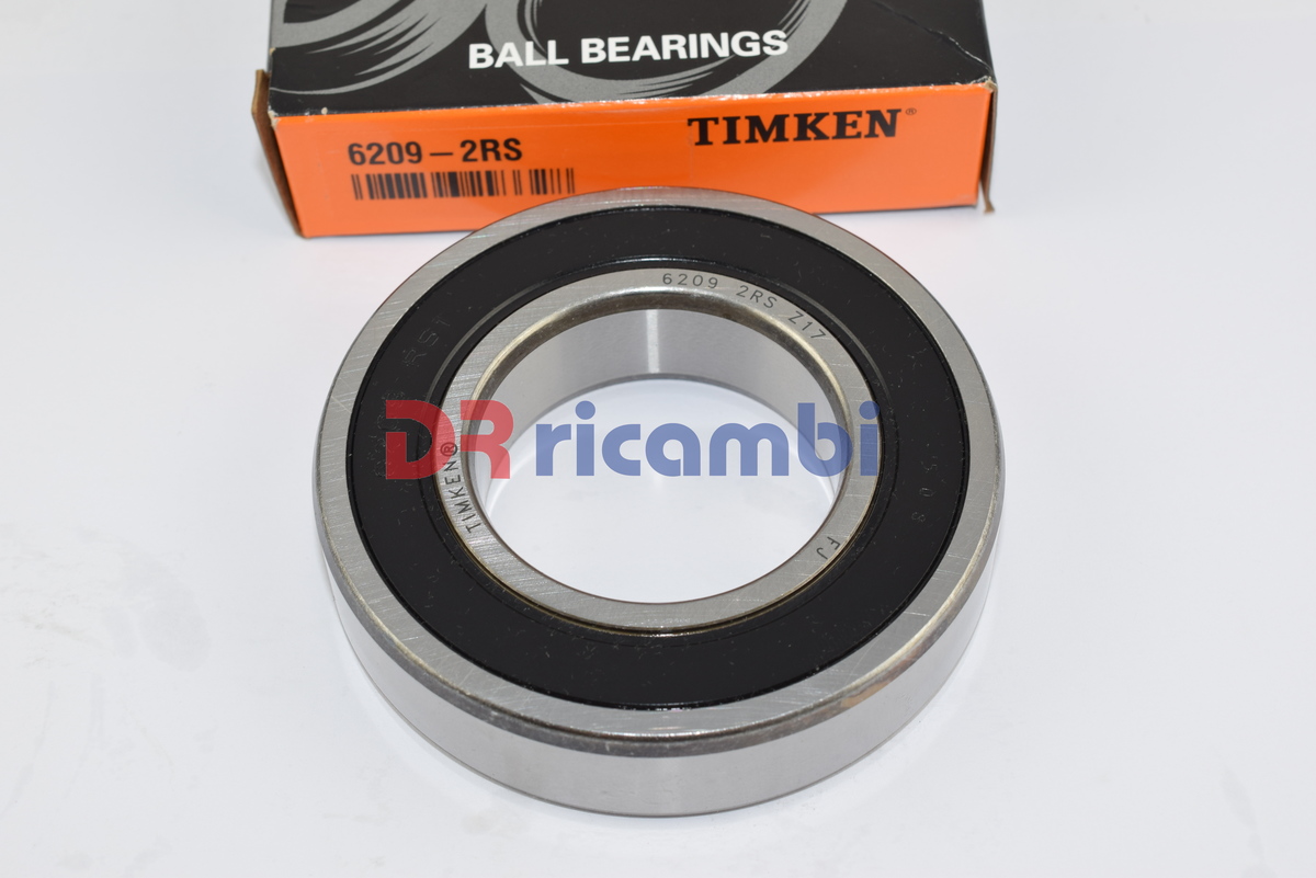 CUSCINETTO A SFERE CHIUSO AMBO I LATI TIMKEN 6209-2RS SKF 6209 2RS1  D. 45x85x19