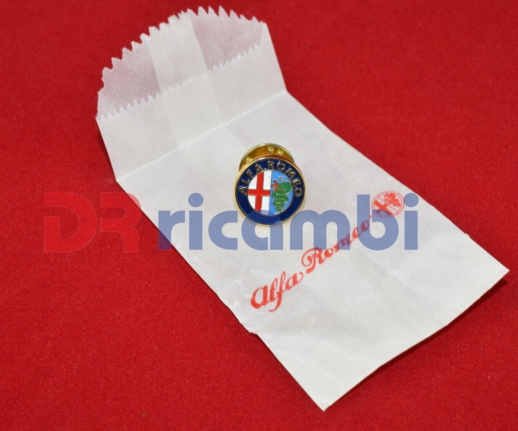 SPILLA PIN DISTINTIVO UFFICIALE ALFA ROMEO D' EPOCA ANNI 80 Ø 13 mm  5915013PIN