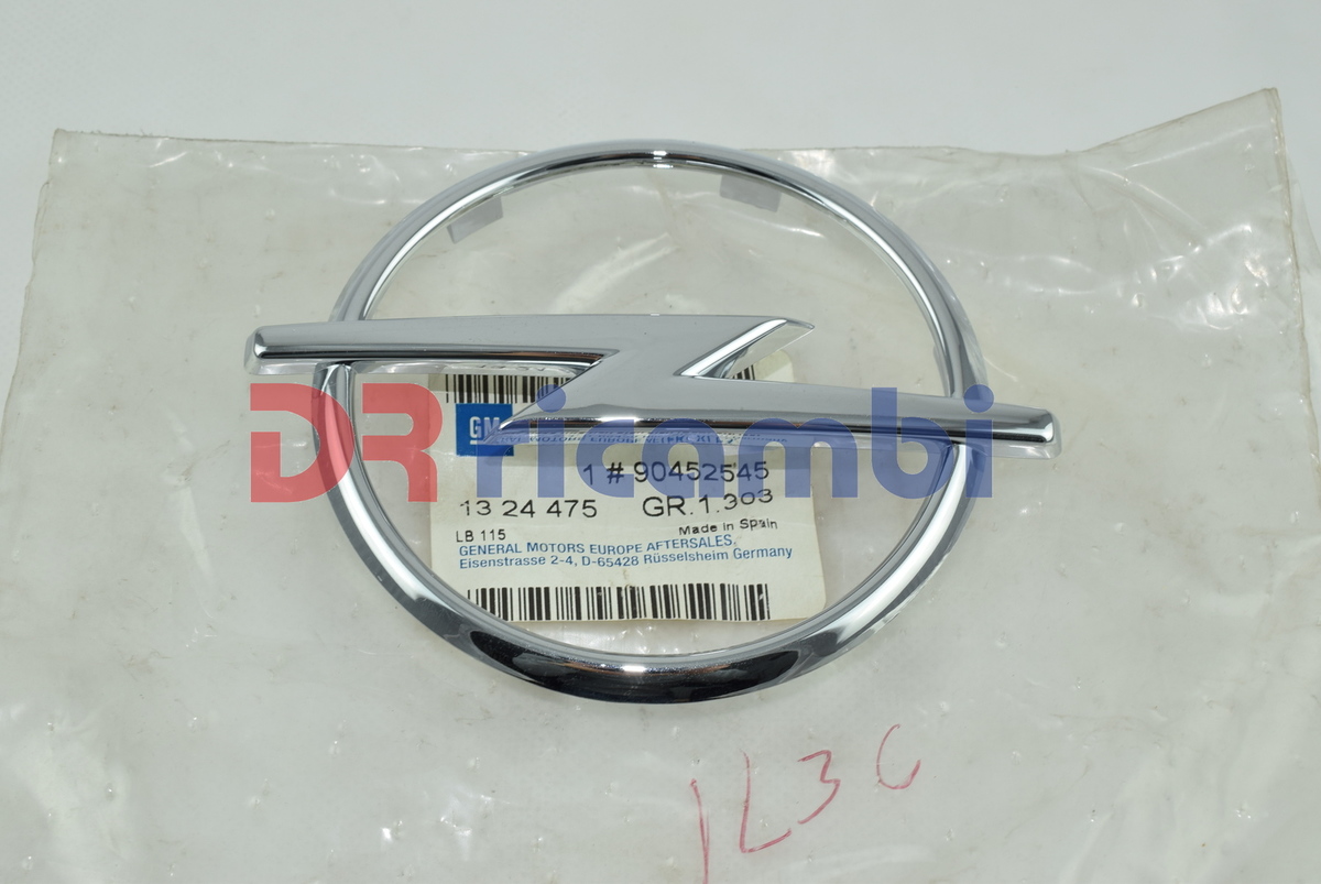 LOGO FREGIO EMBLEMA OPEL ASTRA F ANTERIORE OPEL 1324475 - GM 90452545