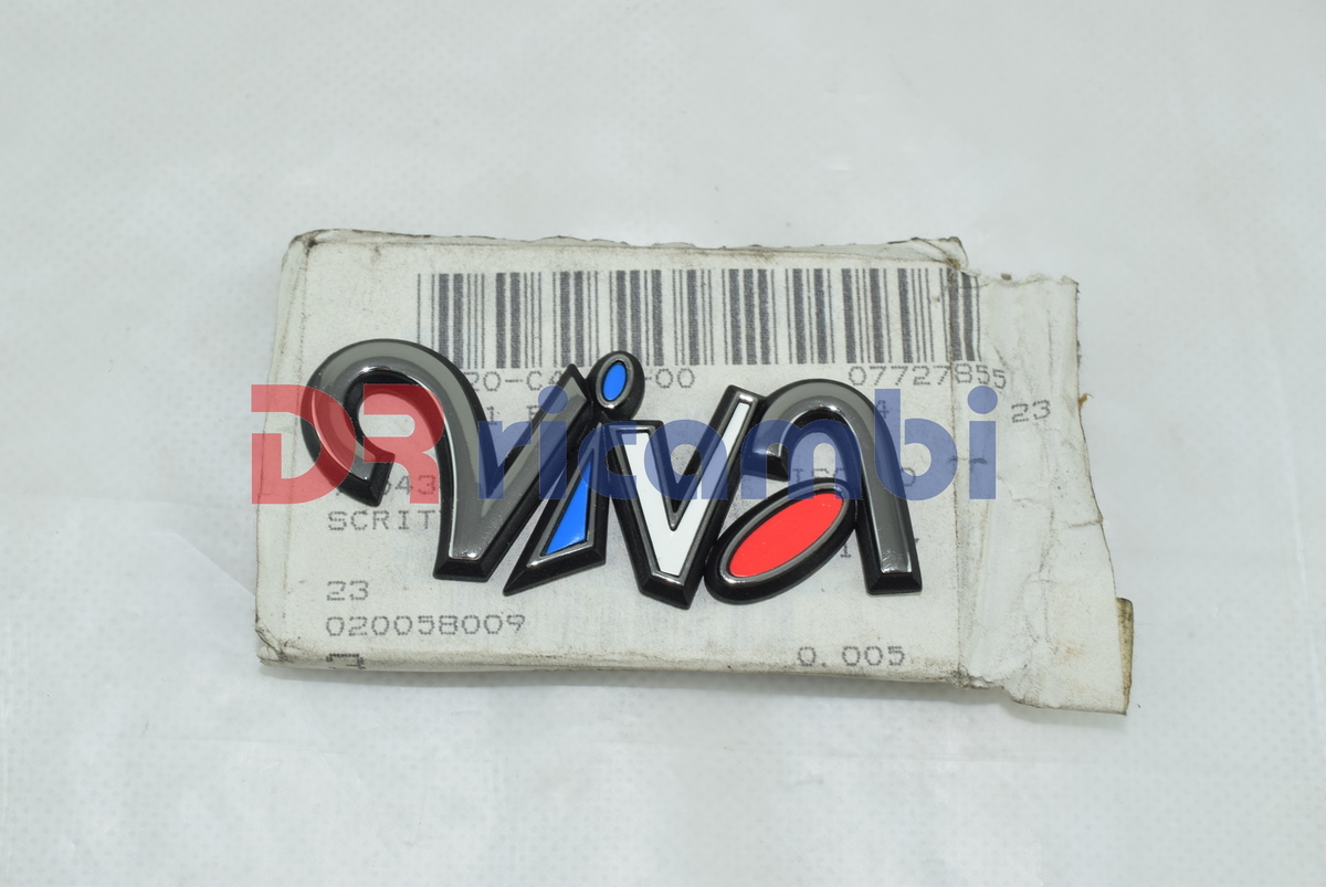 LOGO FREGIO SIGLA MODELLO OPEL CORSA B &quot; VIVA &quot; OPEL 171417 - GM 90543040