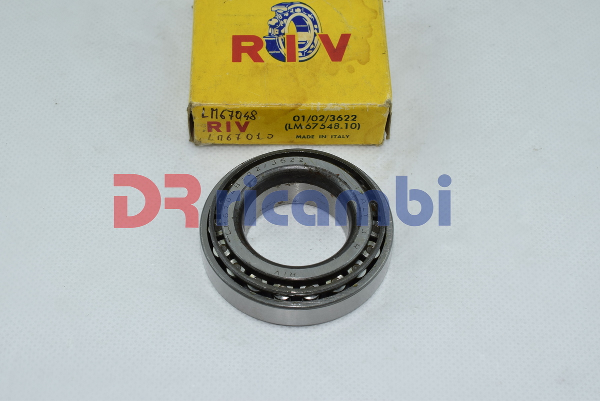 CUSCINETTO A RULLI CONICI RIV 01/02/3622 LM67048/10 LM67048/LM67010 31.7x59.1x16