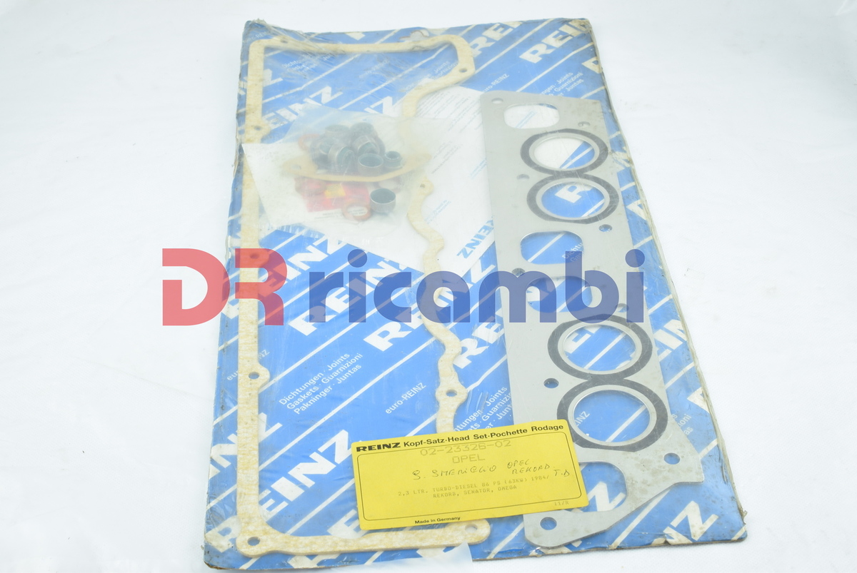 KIT GUARNIZIONI TESTATA SERIE SMERIGLIO OPEL REKORD E SENATOR REINZ 02-23326-02