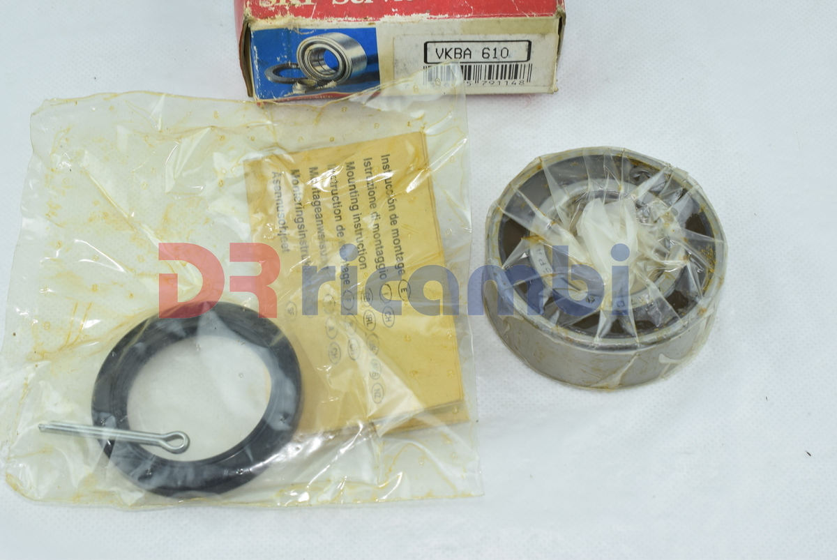 KIT CUSCINETTI RUOTA POST. CITROEN 2 CV  DYANE 6 SKF VKBA610 431700A D. 35x72x27