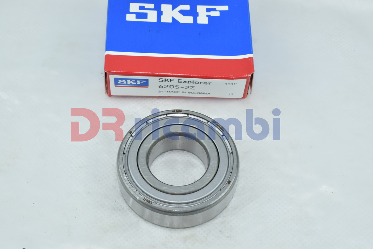 CUSCINETTO A SFERE RIGIDO CHIUSO AMBO I LATI SKF 6205-2Z  BB1-0725 - D. 25x52x15