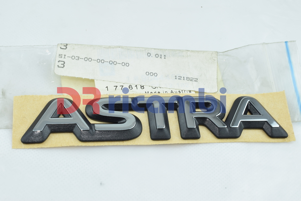 SCRITTA LOGO TARGHETTA STEMMA POSTERIORE ASTRA F OPEL 177618 90444569