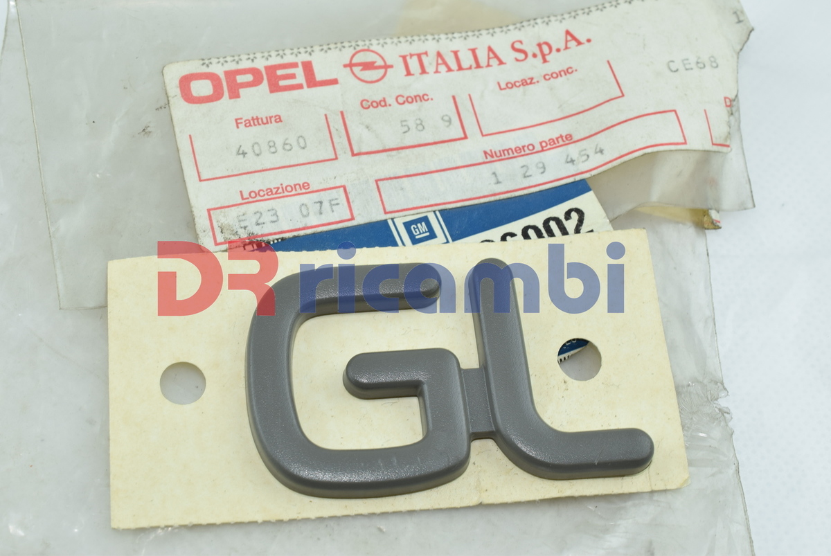 LOGO EMBLEMA LETTERA SIGLA FREGIO POSTERIORE OPEL 129454 90196902