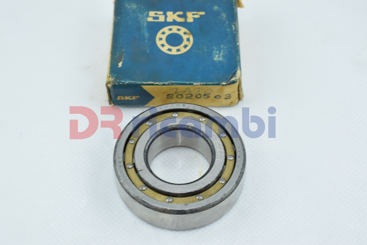 CUSCINETTO A RULLI ORIENTABILE SKF GABBIA IN BRONZO SKF 20205/C3 - D. 25x52x15