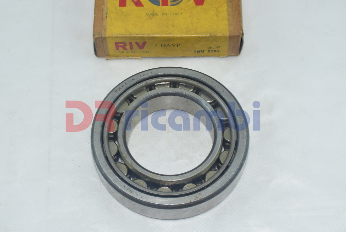 CUSCINETTO A RULLI CILINDRICI RIV 7DAVP - SKF NU210ECP - d. 50x90x20