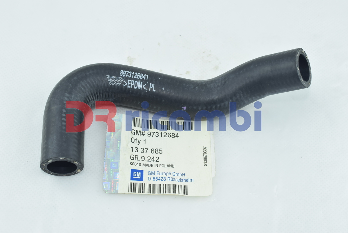 TUBO FLESSIBILE CURVO RAFFREDDAMENTO RADIATORE  OPEL 1337685 - GM 97312684