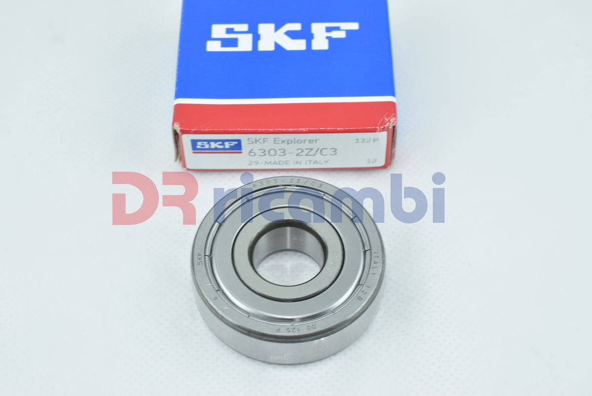 CUSCINETTO RIGIDO A UNA CORONA DI SFERE SKF 6303-2Z/C3  6303 CZ C3 - D. 17x47x14