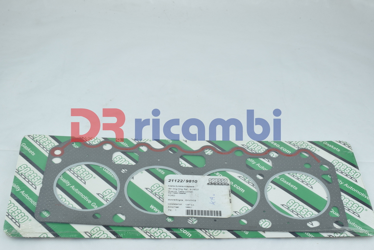 GUARNIZIONE TENUTA TESTA CILINDRI TESTATA GASKET FORD FIESTA - SPESSO 21122/9810