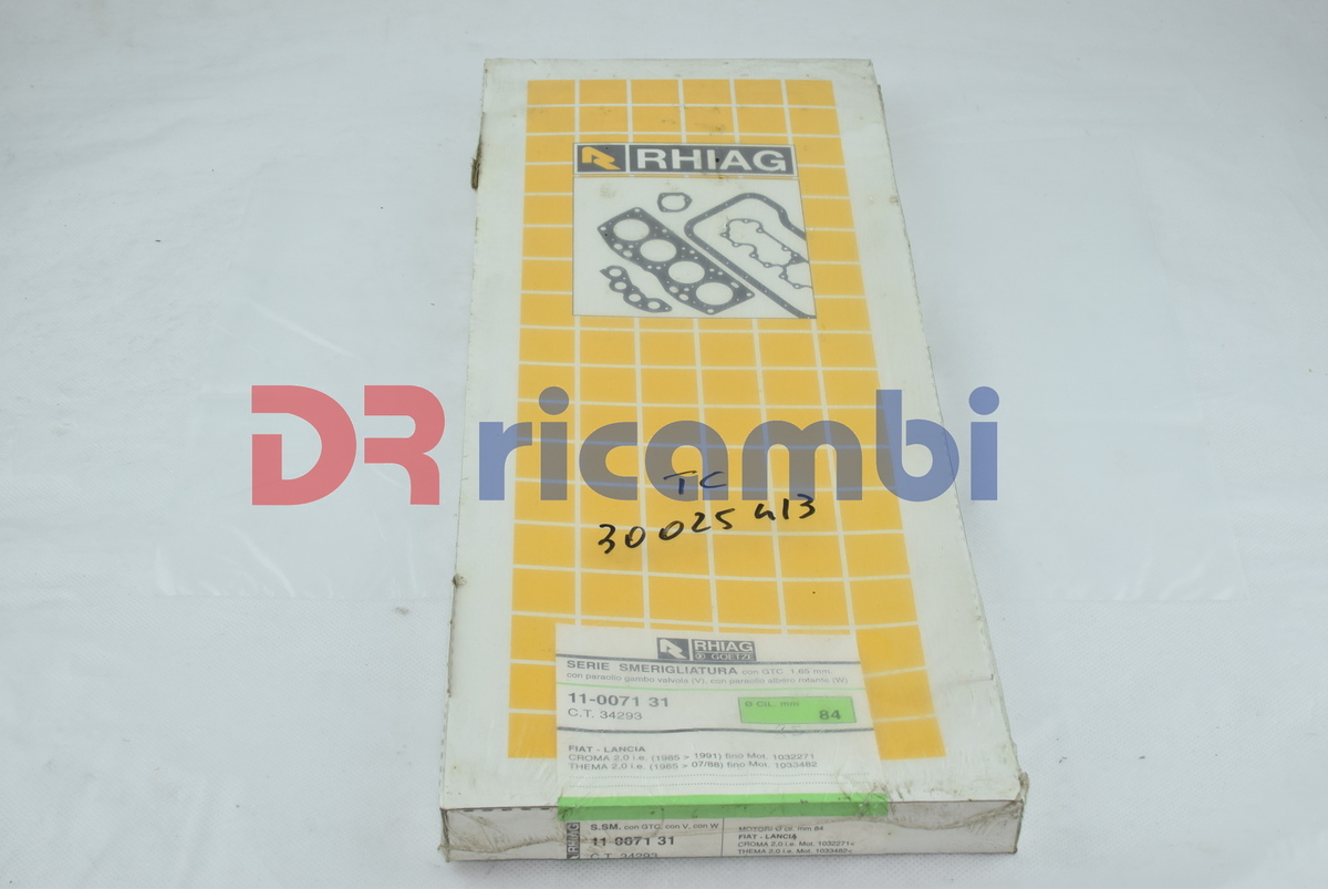 KIT GUARNIZIONE TESTATA SERIE SMERIGLIO FIAT CROMA LANCIA THEMA  GOETZE 11007131