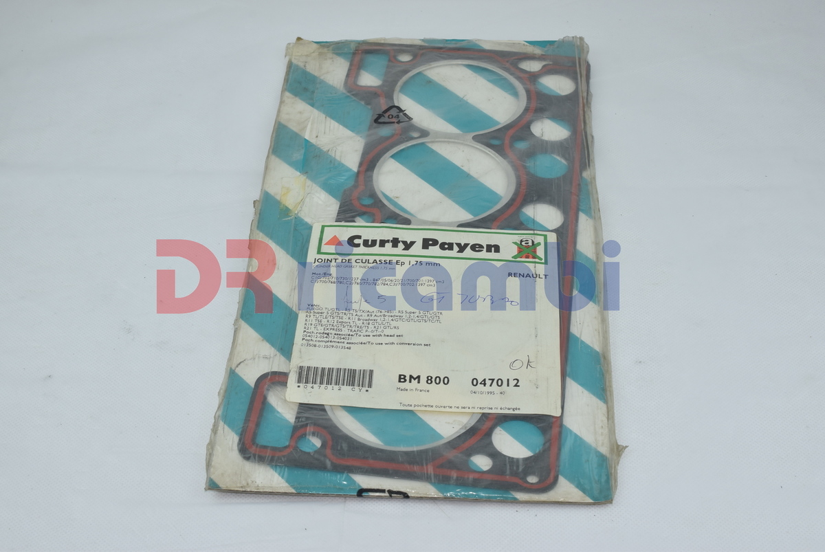 GUARNIZIONE TENUTA TESTATA MOTORE RENAULT R5 R9 R11 R19 R21 FUEGO - PAYEN BM800