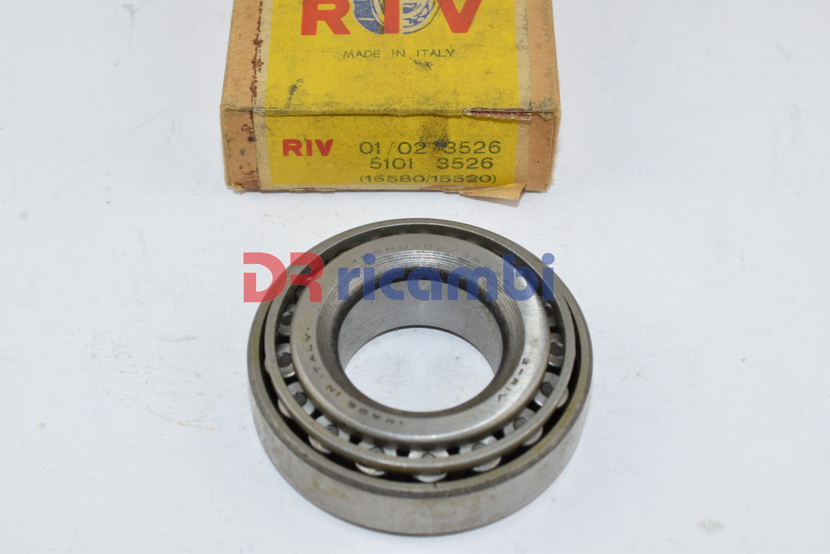 CUSCINETTO A RULLI CONICI RIV 01/02/3526 SKF 15580/15520 15580/20 D. 27x57.15x18