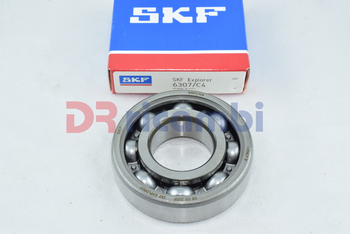 CUSCINETTO RIGIDO A UNA FILA DI SFERE CAMBIO SKF 6307/C4  6307 C4 - D. 35x80x21