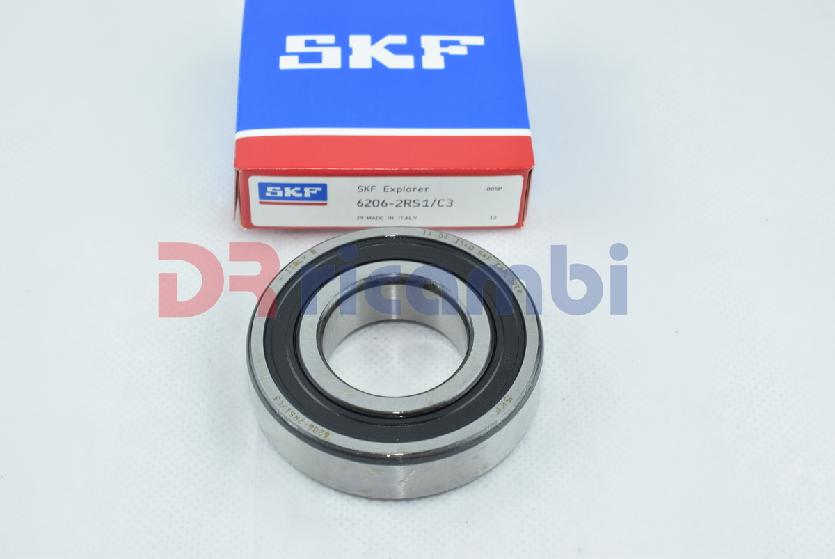 CUSCINETTO A SFERE CHIUSO Fiat Iveco Landini SKF 6206-2RS1/C3  -  D. 30x62x16