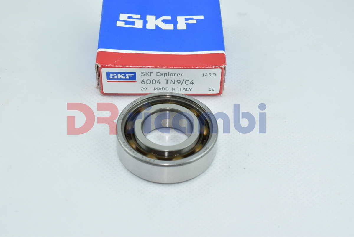 CUSCINETTO A SFERE RIGIDO AD ALTA VELOCITÀ APERTO SKF 6004TN9/C4 - D. 20x42x12