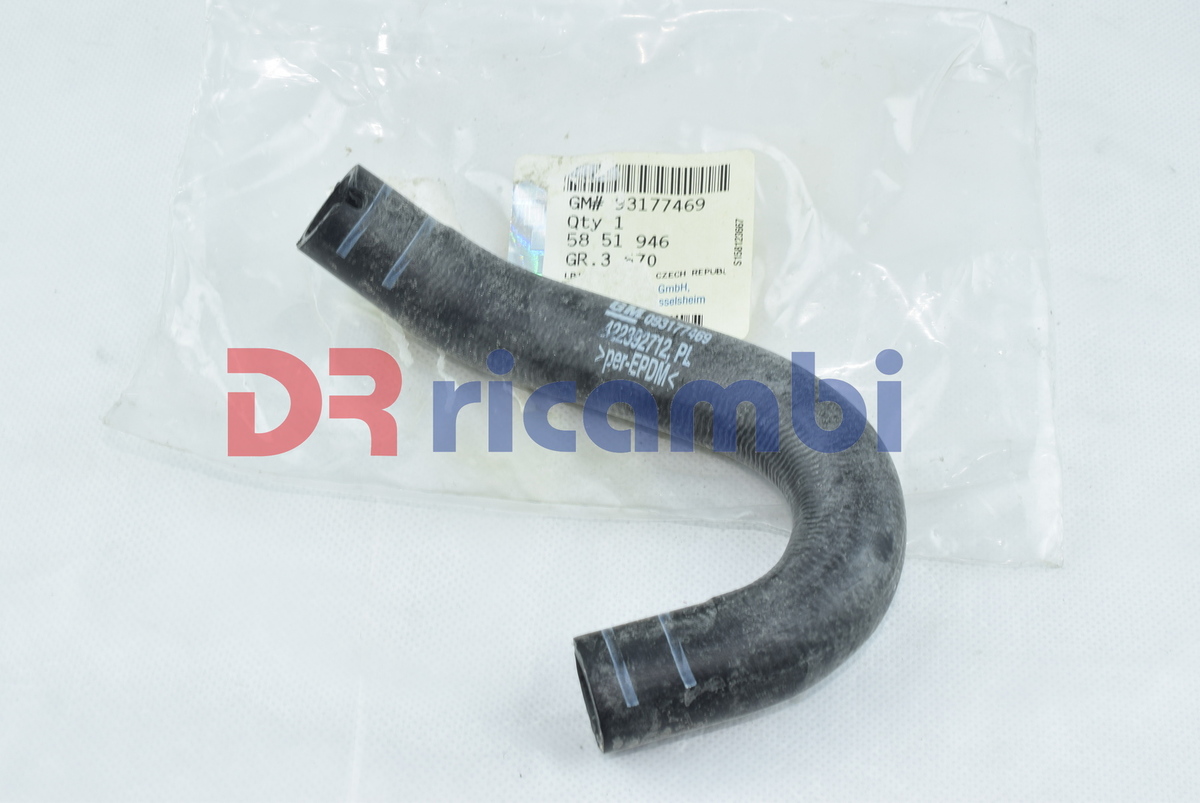 TUBO FLESSIBILE CONDOTTO RAFFREDDAMENTO OPEL CORSA AGILA MERIVA ASTRA - 93177469