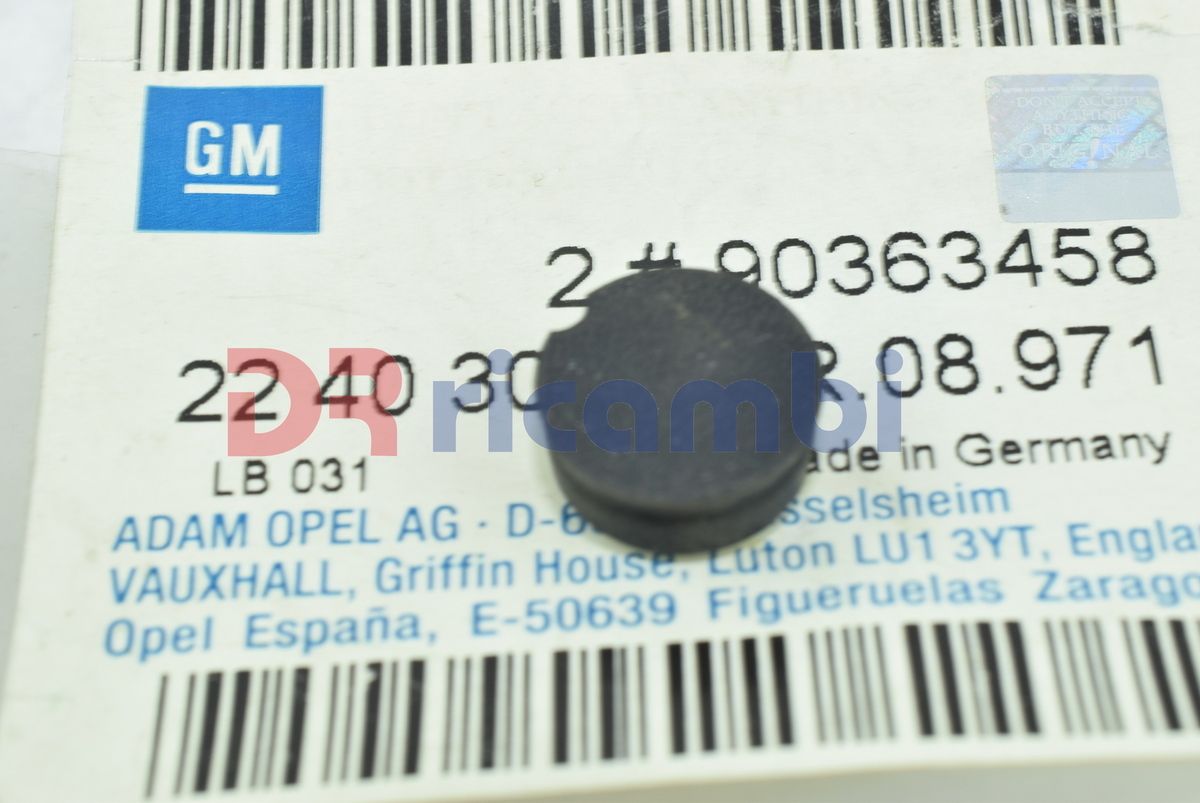 TAPPO VITE FISSAGGIO PANNELLO A PORTIERA OPEL ASTRA G - OPEL 2240303 GM 90363458