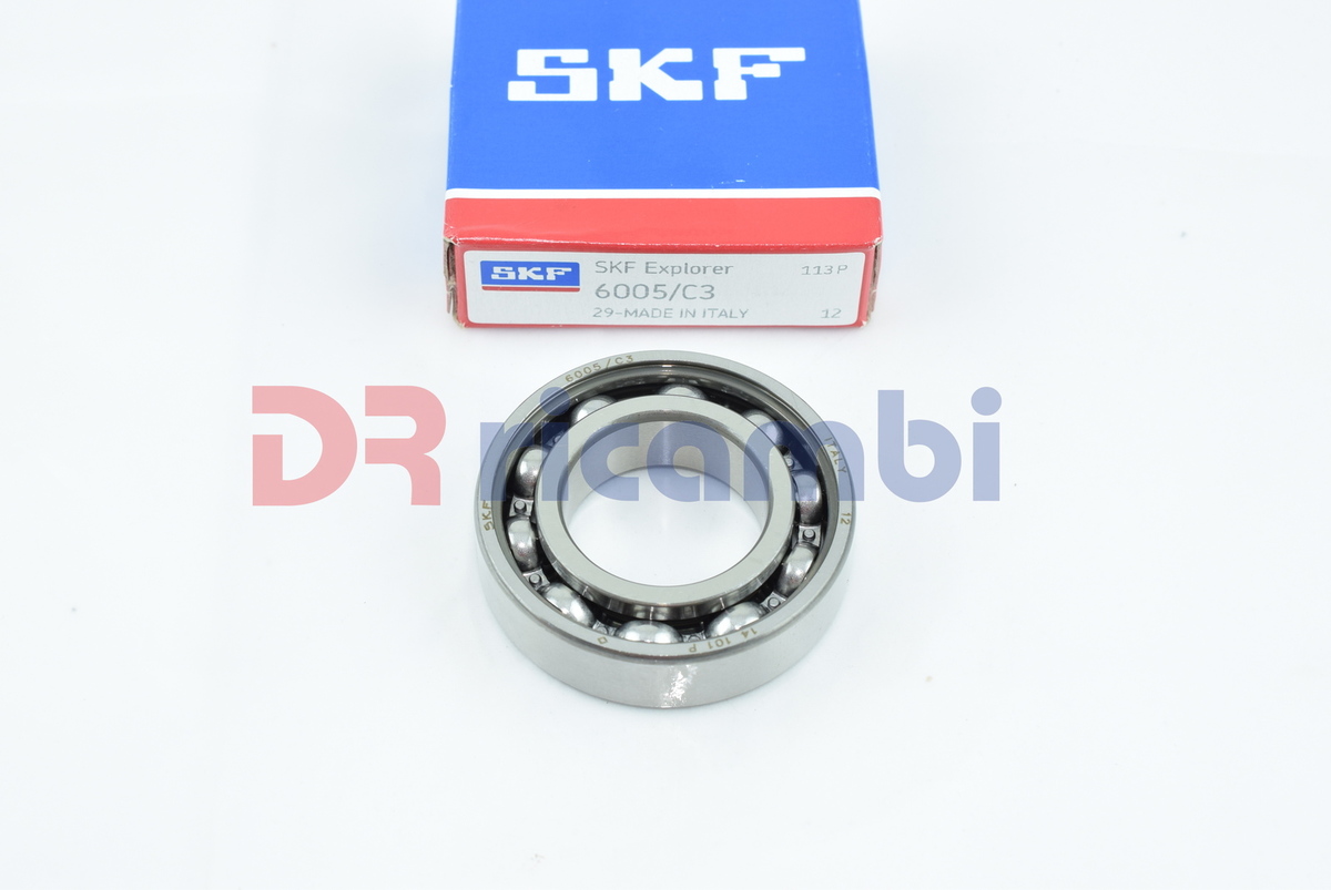 CUSCINETTO RADIALE A UNA CORONA DI SFERE SFERE SKF 6005/C3 - D. 25x47x12