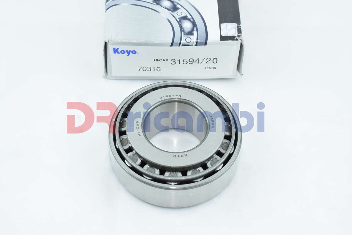 CUSCINETTO A RULLI CONICI KOYO 31594/20 TIMKEN 31594-31520  D. 34.925x76.2x29.37