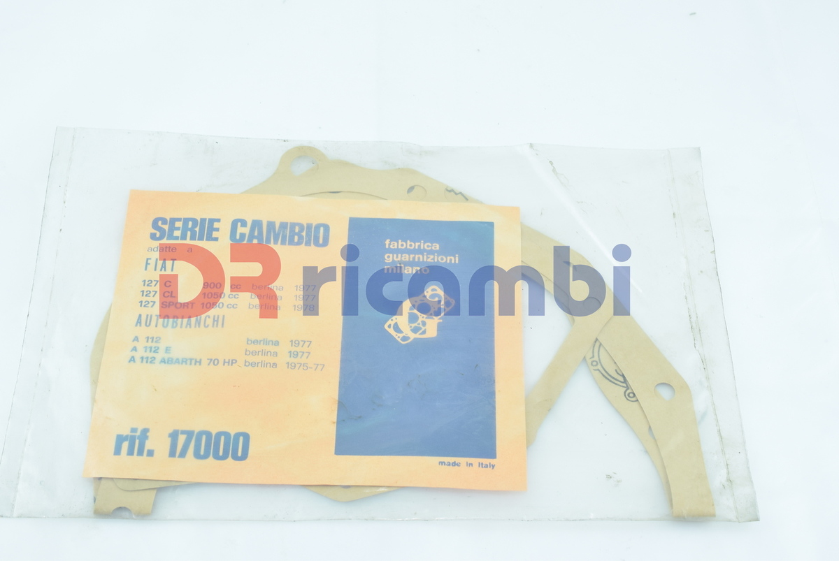 SERIE GUARNIZIONI CAMBIO FIAT 127 A 112 - FABBRICA GUARNIZIONI MILANO 17000