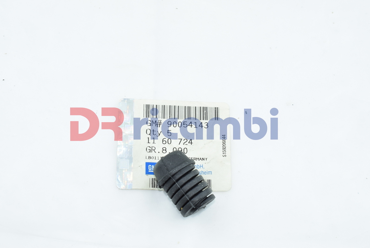 PARACOLPI GOMMA COFANO ANTERIORE LATERALE OPEL 1160724 - GM 90054143