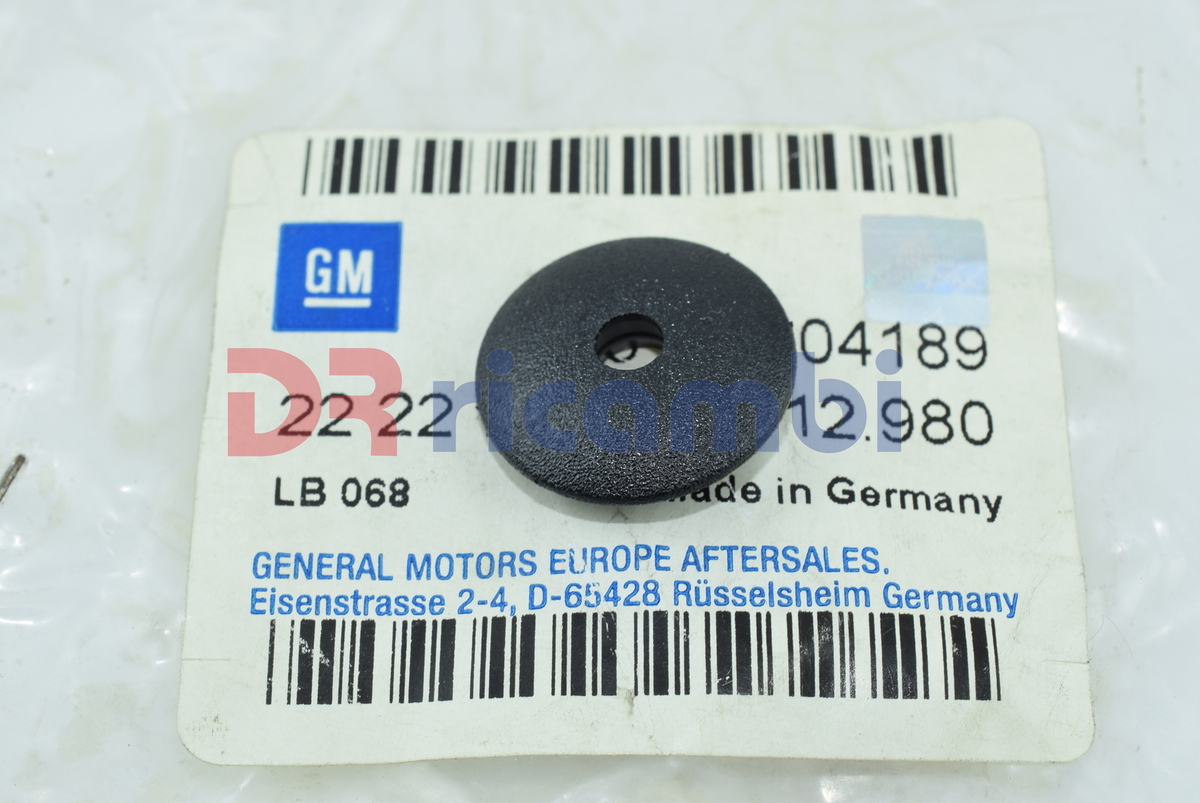 BOTTONE NERO SUO FISSAGGIO TAPPETTO BAGAGLIAIO OPEL ASTRA G OPEL 2222777 9104189