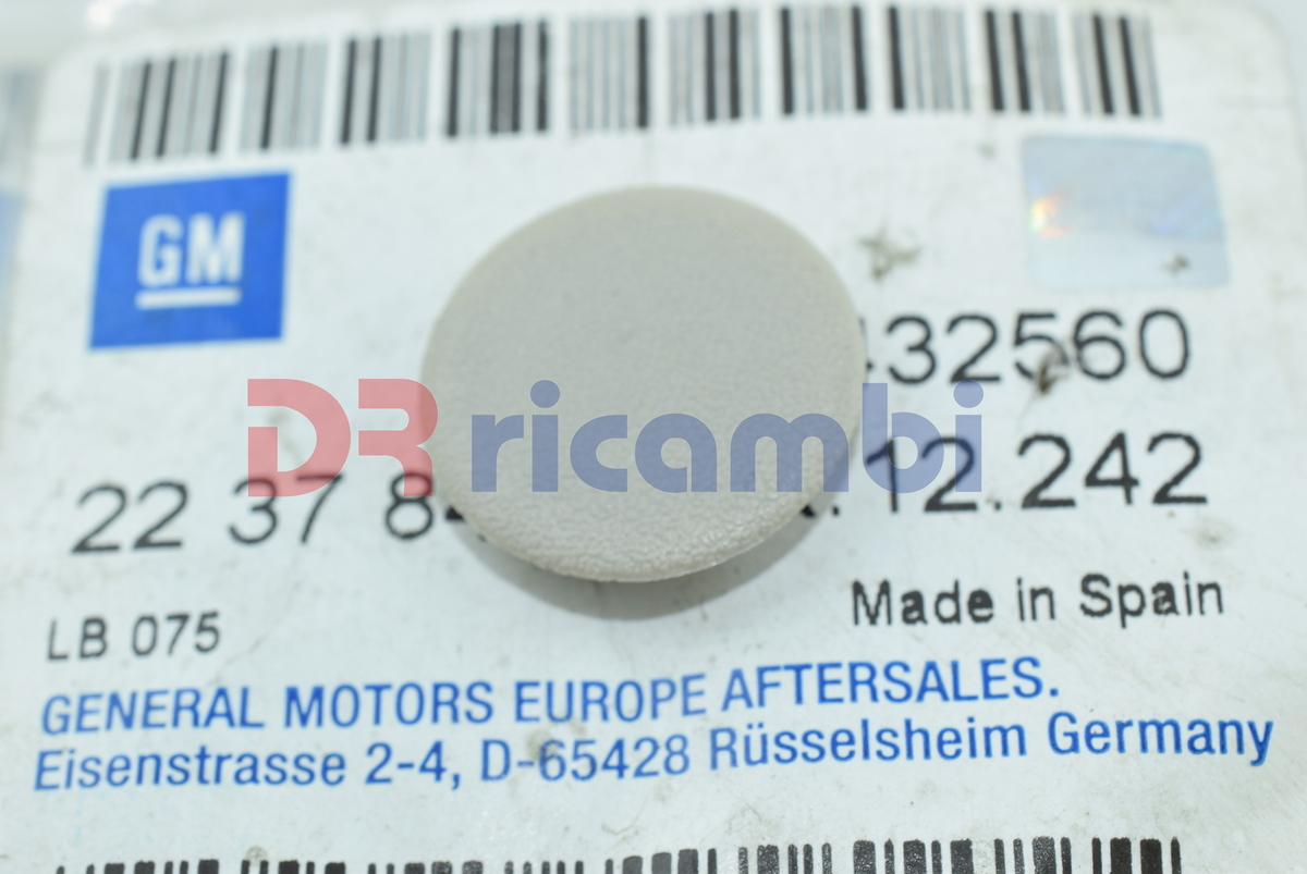 TAPPO GRIGIO VITE FISS PORTELLONE OPEL ASTRA G ZAFIRA A OPEL 2237842 90432560