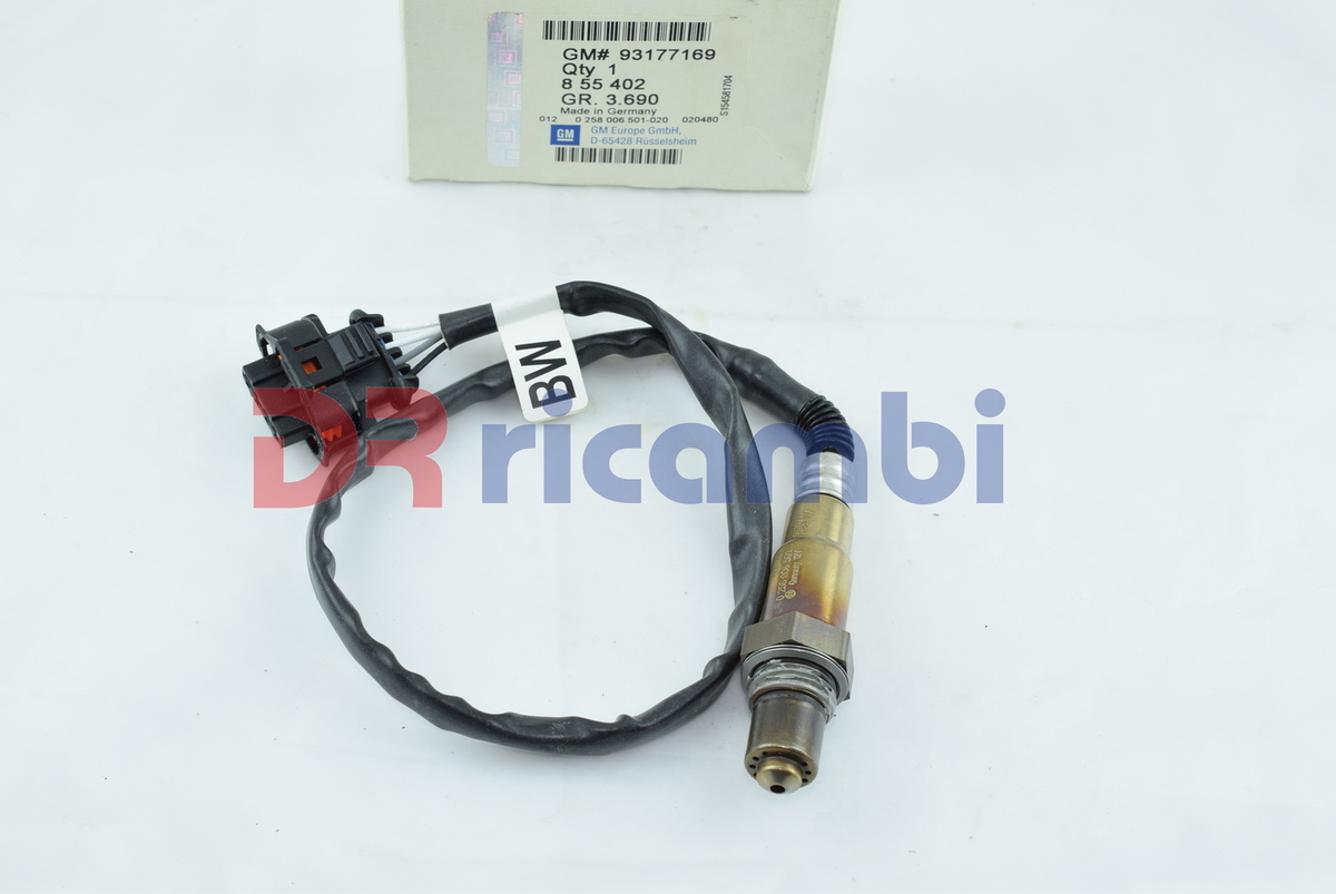 SONDA LAMBDA OPEL CORSA MERIVA TIGRA ASTRA AGILA - OPEL 855402 - GM 93177169