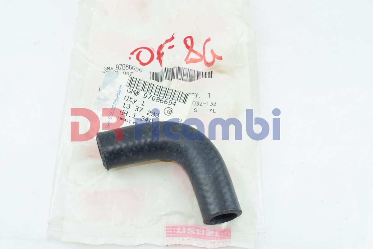 TUBO CONDOTTO FLESSIBILE BIPASSO TERMOSTATO 1.7 cc  OPEL 1337233 - GM 97086694