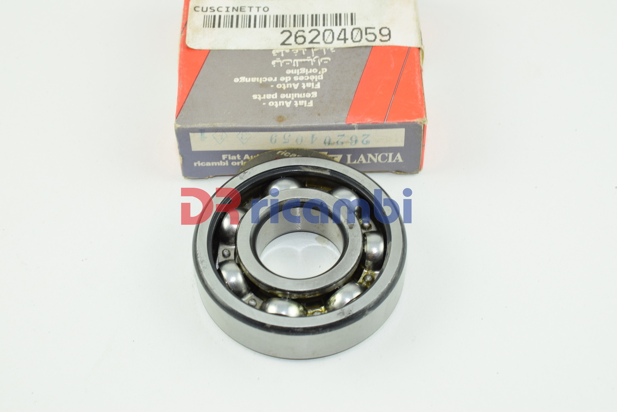 CUSCINETTO A SFERE RUOTA POSTERIORE FIAT 850 FIAT 26204059 SKF 6305 - D.25x62x17