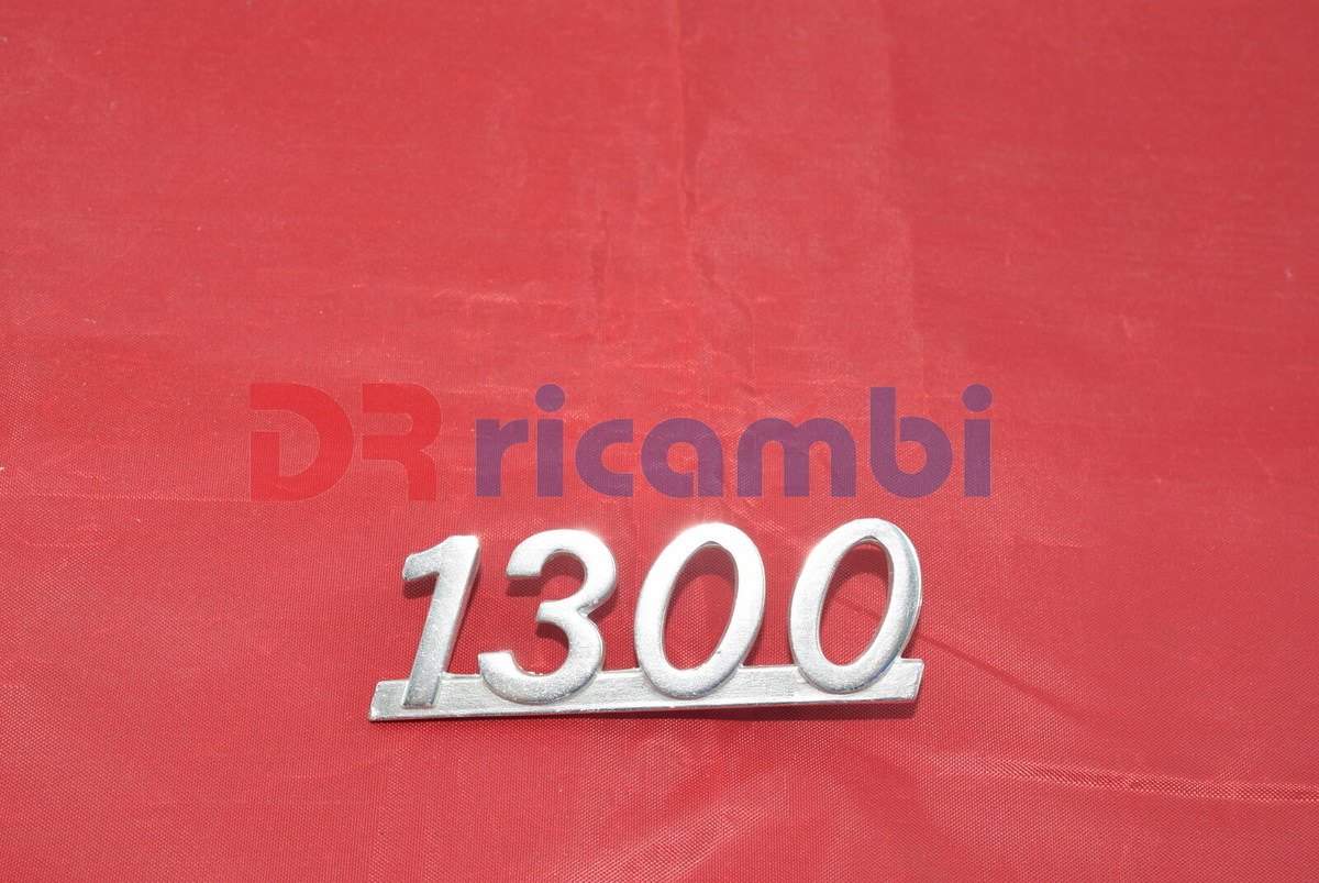 FREGIO SCRITTA  IN METALLO FIAT 1300 - DR RICAMBI DR0010