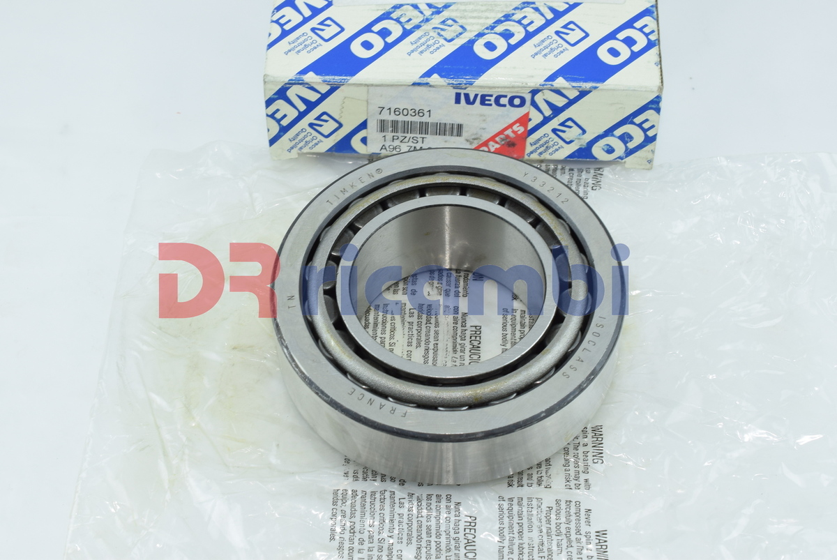 CUSCINETTO A RULLI CONICI IVECO TIMKEN X33212 Y33212 7160361 D. 60x110x38.3