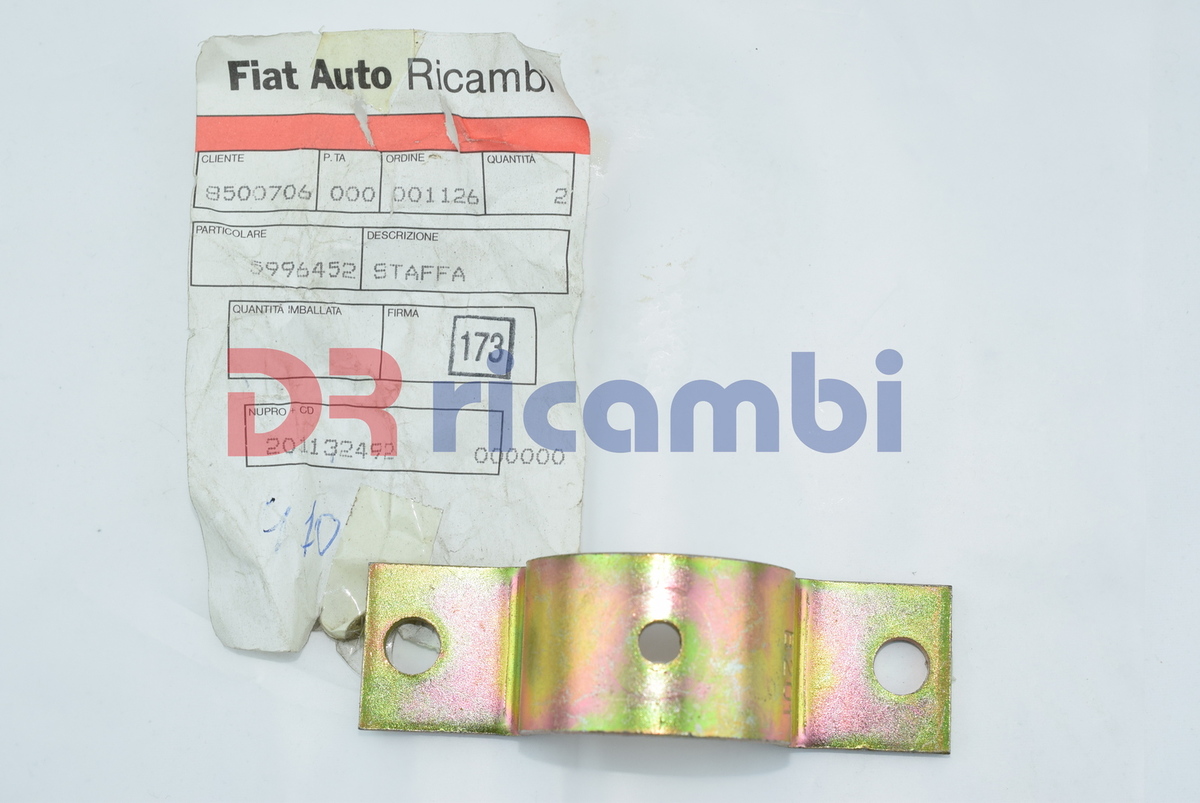 SUPPORTO STAFFA BARRA STABILIZZATRICE LANCIA Y10 1988 - 1995 LANCIA 5996452