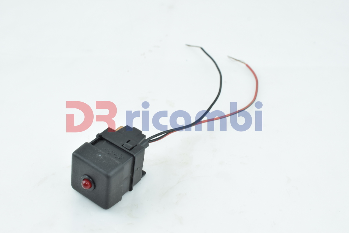 PULSANTE NERO CON LED 2 POSIZIONI MULTIFUNZIONE PER FIAT PANDA UNO - ANSOR 669/L