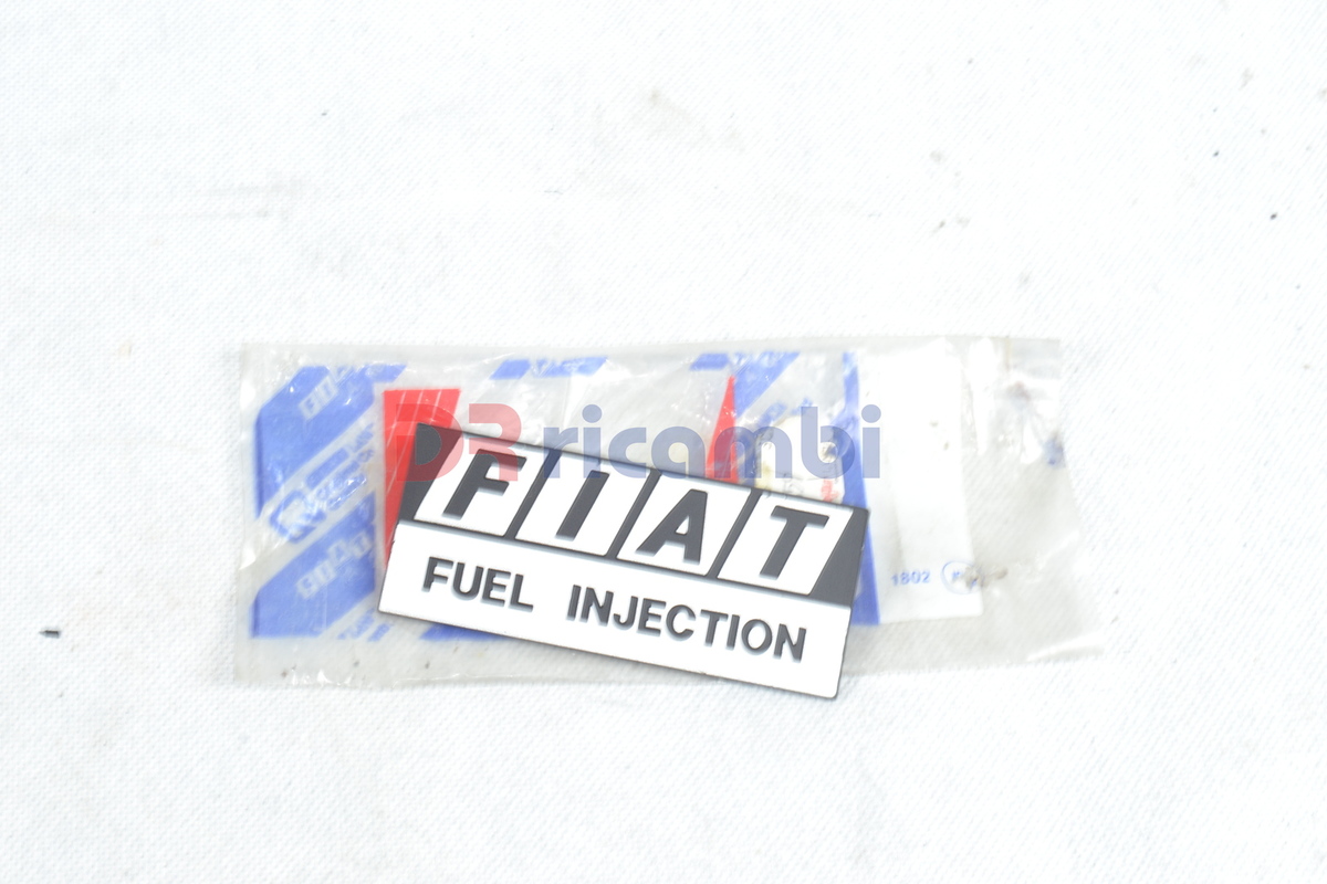 LOGO SCRITTA TARGHETTA SCATOLA FILTRO ARIA &quot; FIAT FUEL INJECTION &quot; - 7639859