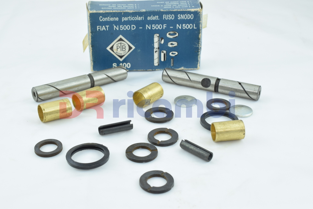 KIT RIPARAZIONE FUSELLI PERNI FUSI FIAT 500 N  D F L R 126(No Personal) PTB S100