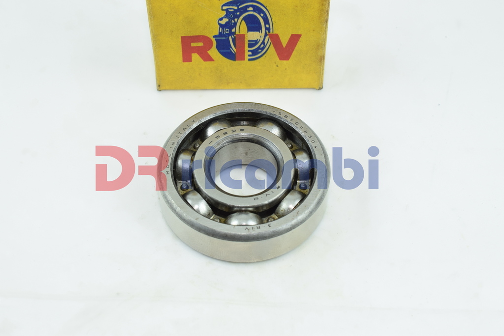 CUSCINETTO RIGIDO A SFERE APERTO BEARING RIV  5B20 ch 02 SKF 6304 - D. 20x52x15