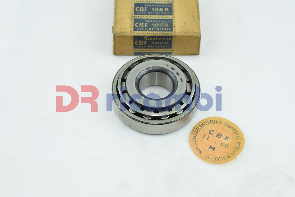 CUSCINETTO RUOTA ANT. FIAT 600T 900T 1100 CBF 01/10/3912 SKF 639169 FIAT 4387638