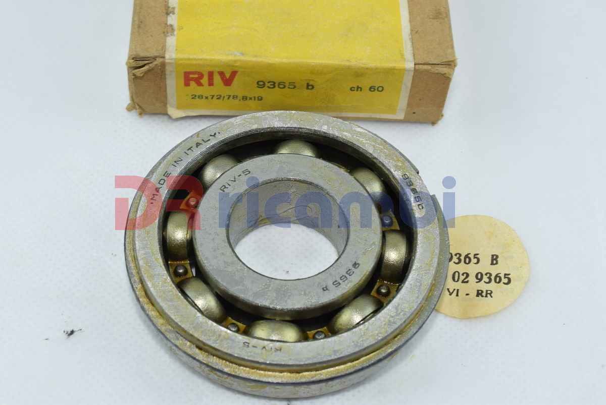 CUSCINETTO CAMBIO FIAT CAMPAGNOLA AR51/55 FIAT 1100 -RIV  609365 B - D. 28x72x19