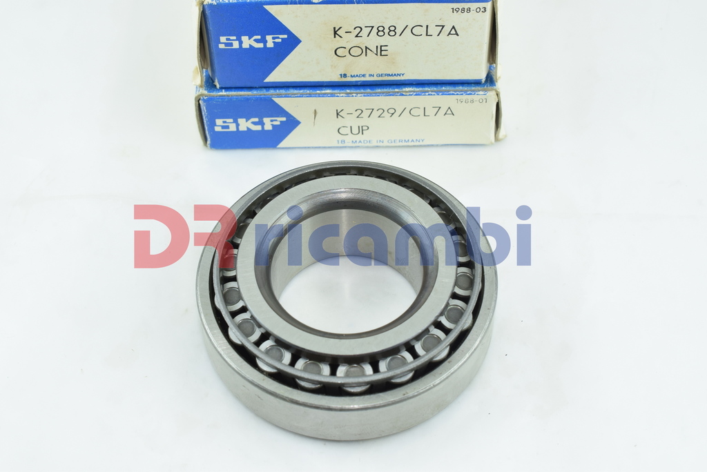 CUSCINETTO A RULLI CONICI DIFF. AUTO INDUSTRIA SKF K2788/K2729  38.1x76.2x23.812