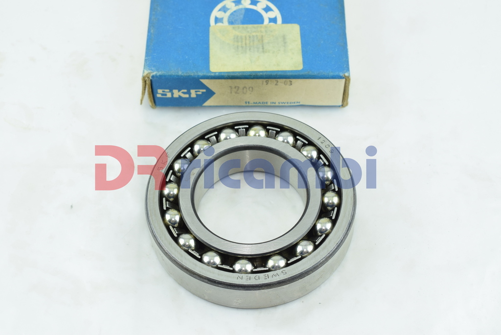 CUSCINETTO A  DUE CORONE DI SFERE ORIENTABILI GABBIA IN ACCIAI SKF 1209 45x85x19