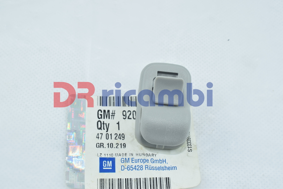 GANCIO CERNIERA ATTACCO VISIERA PARASOLE OPEL AGILA - OPEL 4701249 - GM 9206901