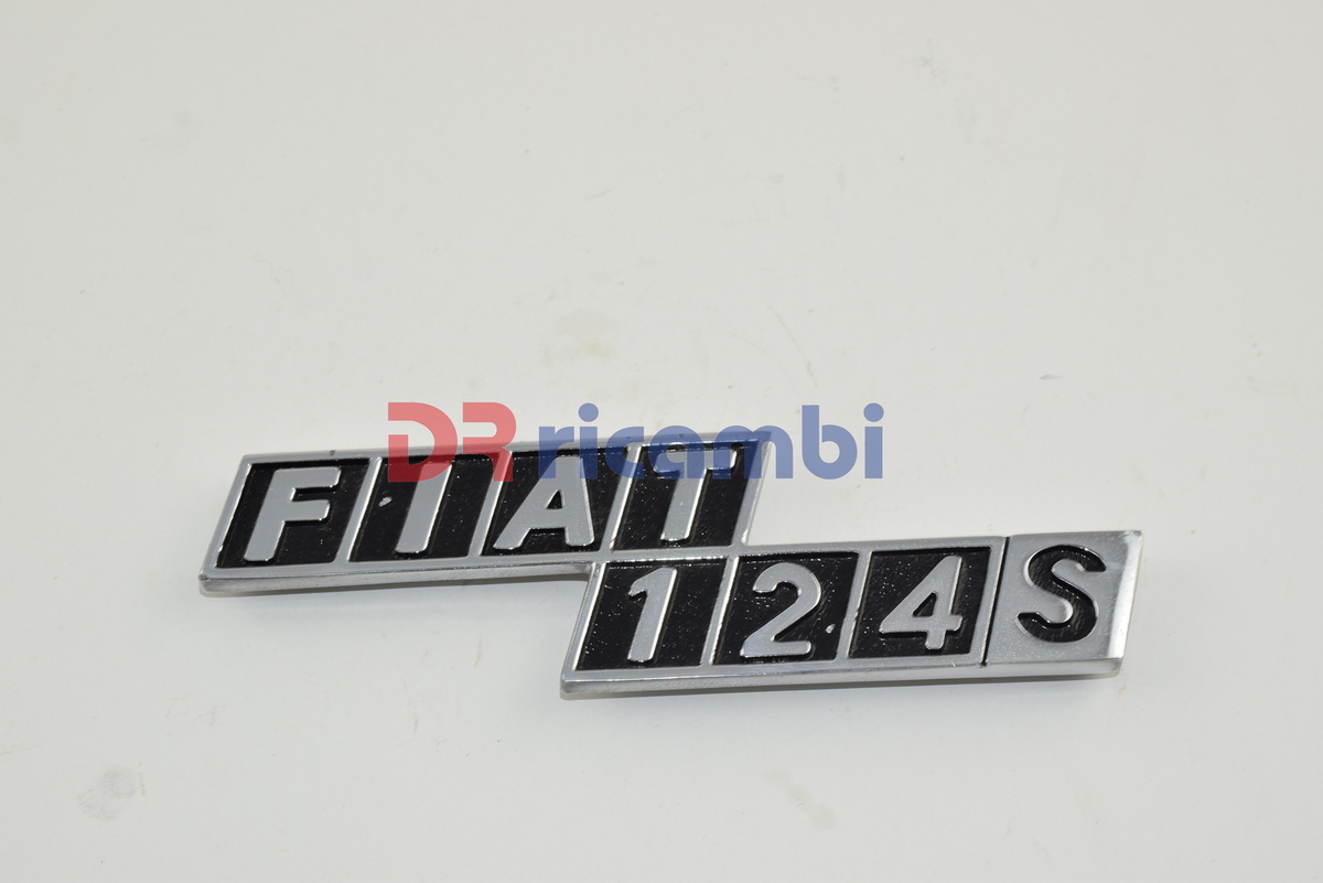 LOGO FREGIO SIGLA MODELLO &quot; FIAT 124 S &quot; DR0297