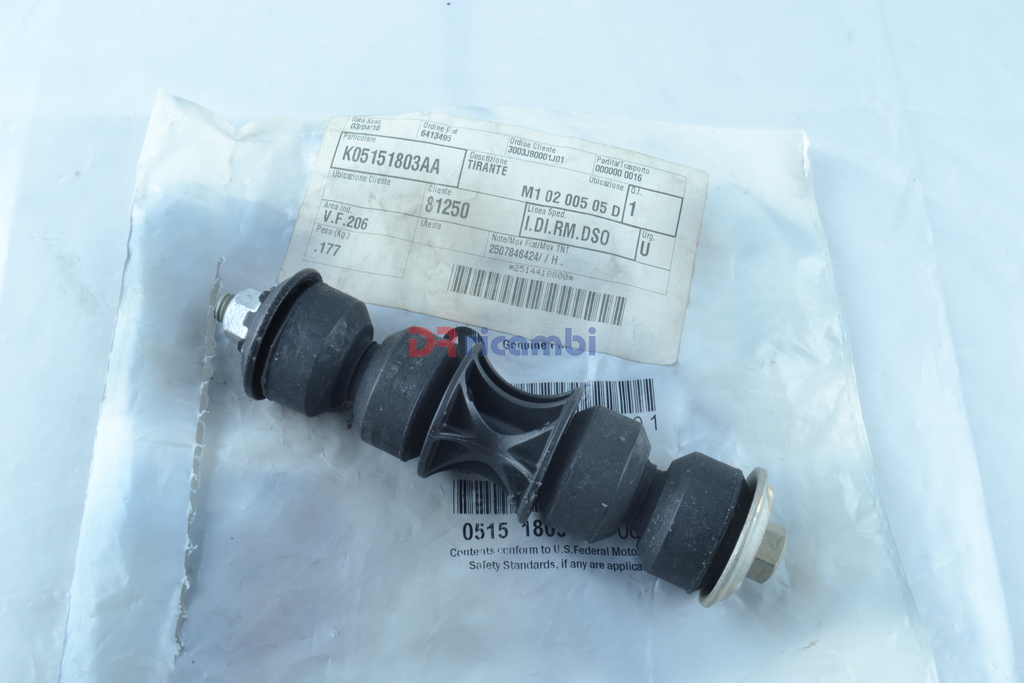 STABILIZZATORE TIRANTE BARRA STABILIZZATRICE POST JEEP COMPASS - K05151803AA