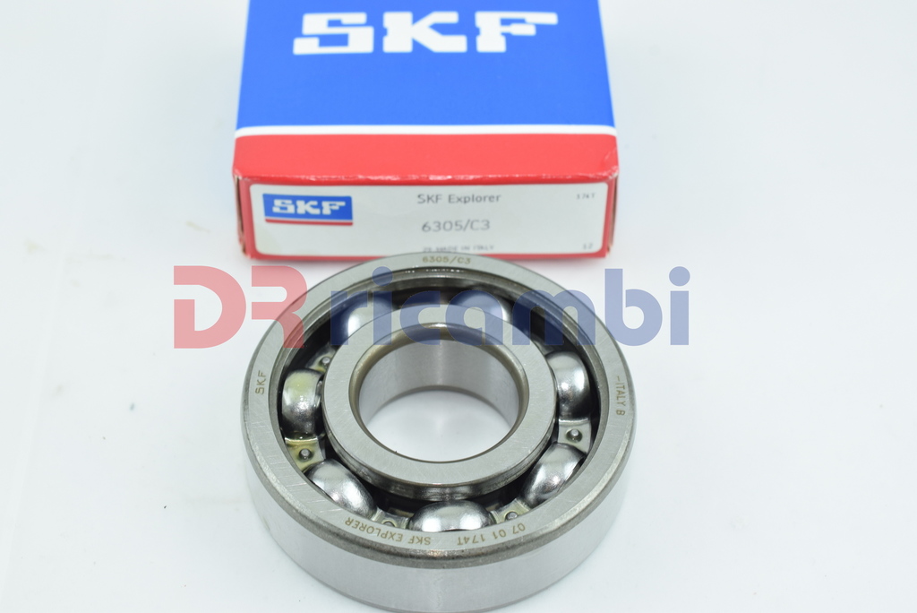 CUSCINETTO A SFERE RIGIDO A GOLA PROFONDA APERTO CAMBIO SKF 6305/C3  D. 62x25x17