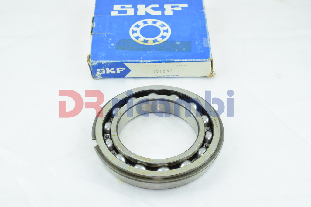 CUSCINETTO A SFERE A GOLA PROFONDA CON ANELLO ELASTICO SKF 6018 NR  D. 90x140x24