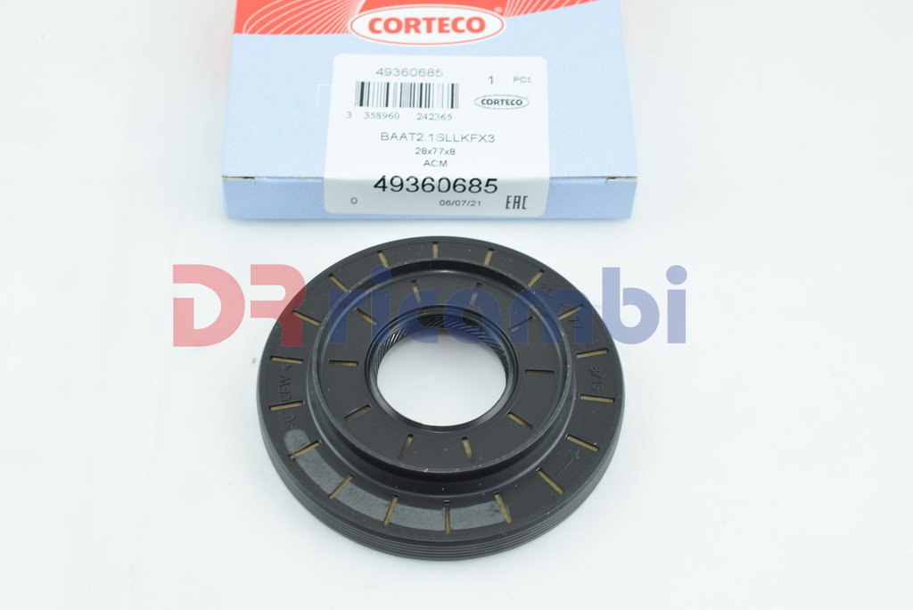 PARAOLIO ANELLO DI TENUTA DIFFERENZIALE AUDI PER VW PORSCHE 49360685 28x77x8/15