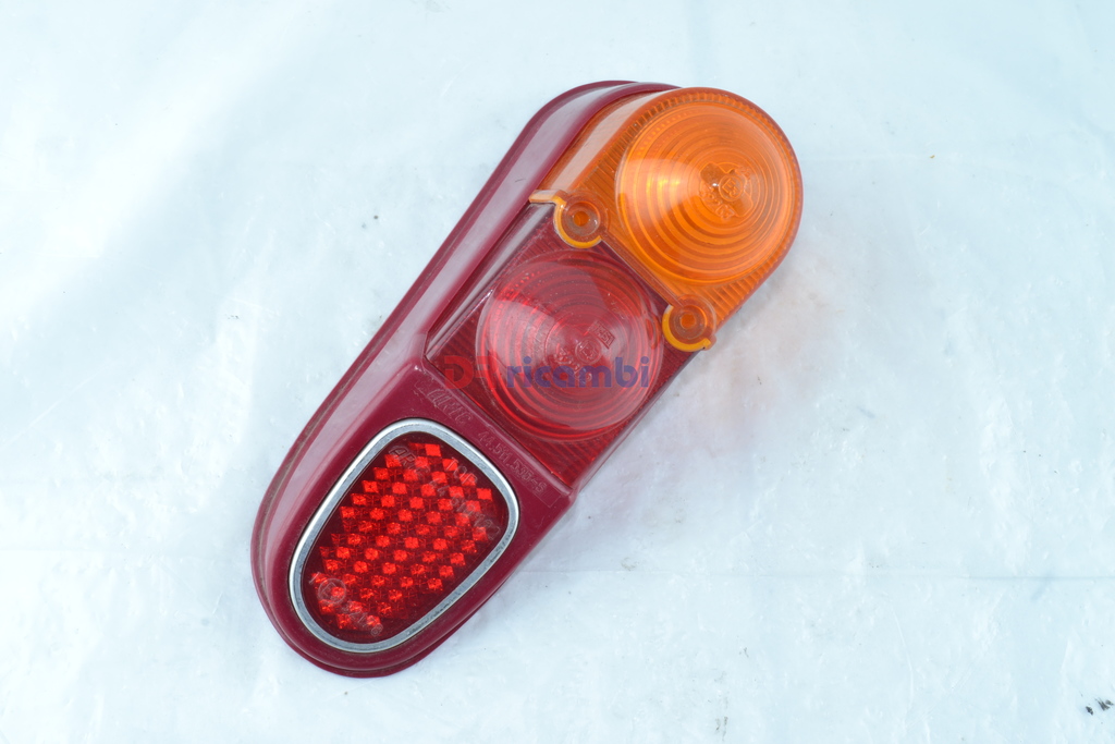 PLASTICA TRASPARENTE FANALE POST SX ROSSO ARANCIO RENAULT 4 R4 - ARIC 44.511.535